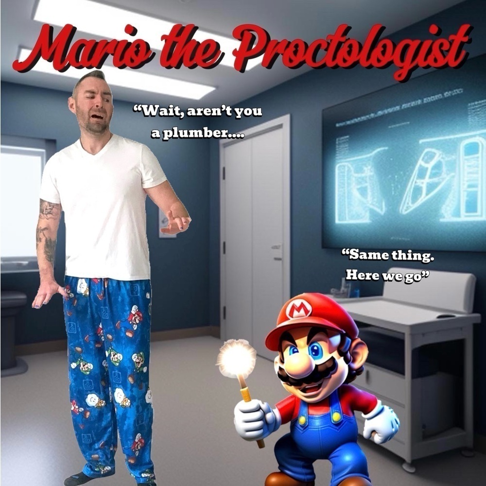 Official Super Mario Bros. Pajama Pants - Large - Picture 4 of 8